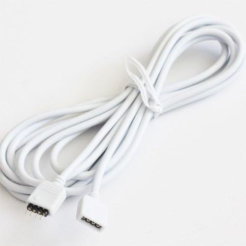 Morelight 3M 4Pin Extension Connect Cable Wire JOINER For 5050 3528 RGB LED Strip Light + 2X 4pin Male Plug