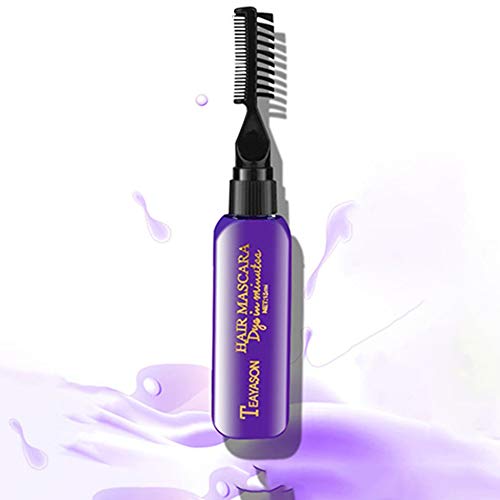GailMontan DIY Hair Dye Color not Pain Hair Temporary Mascara Hair Cream 13 Colors Choice - Deep Purple