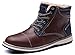 Produktbild AX BOXING Winterstiefel Schneestiefel Waterproof Leather Warm Winterschuhe Stiefelette Outdoor Boots Arbeitsschuhe Arbeitsstiefel Herren Size 41-46 Walking,Hiking,Freizeit (43 EU, A7302-Braun)
