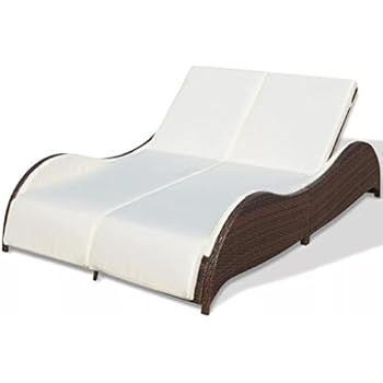 Kuche Haushalt Wohnen Gartenmobel Zubehor Rattan Relaxliege Verstellbar Gartenliege Outdoor Liegestuhl Rattanliege Doppelliege Poly Rattan Weiss Und Schwarz Mewmewcat Sonnenliegen Set 5 Tlg Liegen Imbecal It