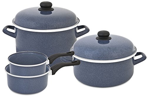 Menax - Cookware Set - 8 Pieces - Vitrified and Nonstick Steel - Induction - Made in Spain