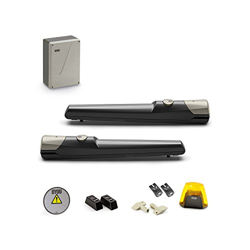 Byou 9592410 Modello Beauty Kit per Cancello ad Ante Battenti, 80 W, 230 V, Grigio Chiaro