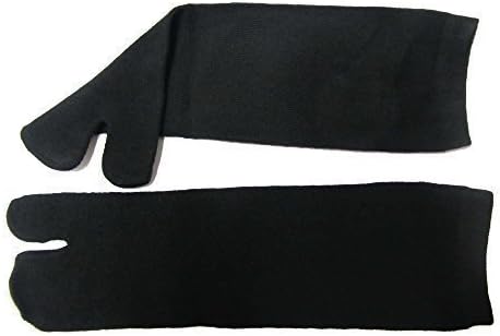 Takashi Japanese 1 Toe Socks 1 Size SENIOR (UK 7-11)- BLACK Shinobi Ninja, Geta, Kimono