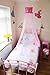 Princess Bed Canopy – Stunning Disney Childrens Pink Bed Canopy - Quick and Easy To Hang Girls Bedroom Accessories - Perfect Gift for Girls, Daughters and Granddaughters