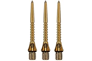 TARGET DARTS Dart Tip Steel (Lot de 3). Titanium Pro Grip Doré 30 mm