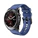 Produktbild Saingace(TM) Kompatibel Garmin Fenix 5X Plus Armband, 26mm Silikon Ersatzarmband Fitness Uhrenarmband Sportarmband Sport Ersatz Strap Silikonarmband Sport Band für Garmin Fenix 5X Plus (Marine)