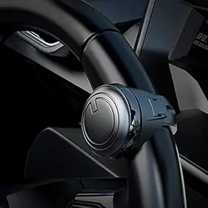 Automaze 3R-2251 Black 360 Rotation Universal Car Steering Knob Wheels Spinner Knob Power Save Easy Turn Ball Booster