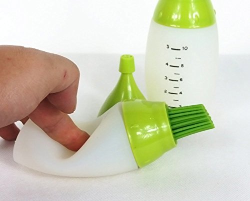 yeah67886 Creative Fashion Silikon BBQ Saucen Würze Öl Pinsel Squeeze Flasche (grün) - 3