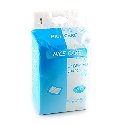 Preisvergleich Produktbild Japanisches Nice Care Bettschutzeinlage Matratzentopper Matratzenschutz Matratzenschöner Matrazenauflage Bettschutz Bett Schutz Schicht Schutzbezug Nässeschutz Wasserdicht 30 Stück 40x60cm Haus Krankenhaus Klinik klein
