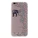 Produktbild iPhone 6 6S (4,7 Zoll) Hülle,Fanryn Bunte Muster Weich TPU Handy Hülle Durchsichtig Transparent Etui Cover Case Protective Shell Soft Schutzhülle Telefon Kasten für iPhone 6 6S (4,7 Zoll) – Elefantenblüte