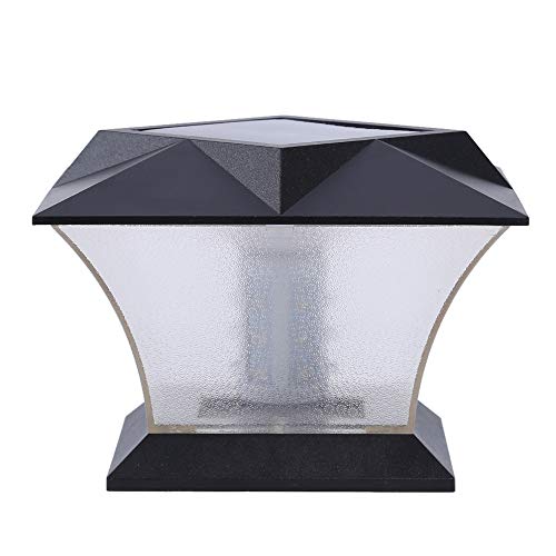 Preisvergleich Produktbild Solar Column Lights, Moderne Einfachheit Säule Licht Garten Freienip65 Wasserdichte Führte Rasen Licht Park Villa Gemeinschaft Rasen Street Light Column Lampe 18 * 18 * 14Cmschwarz