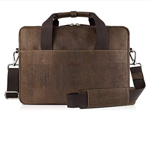 Corkor Veganer Kurier Handtasche Messenger Aktentasche Laptoptasche Korkleder