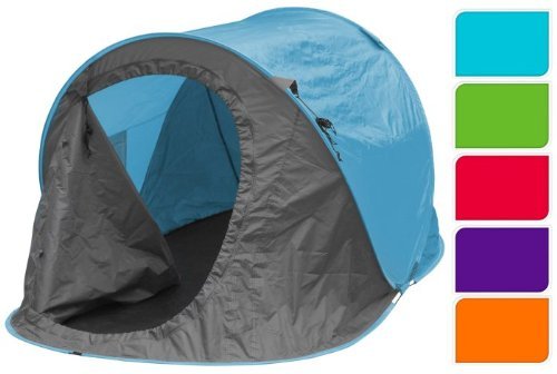 Pop Up Wurfzelt 220x120cm inkl. Befestigungsmaterial und Transporttasche Farbe: Blau