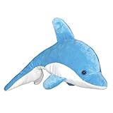 delfin peluche azul All about nature - parte de la gama de peluches all about nature de wild planet; una gama completa de 125 peluches de animales realistas de todo el mundo