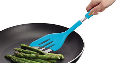 Colourworks Silikon-Pfannenwender, 32 cm – Blau - 4