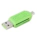Produktbild Universal Kartenleser Handy PC OTG Kartenleser Mikro USB zufällige Farbe