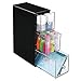 Produktbild mDesign Schubladenbox - Kosmetik Organizer mit 3 Schubladen aus Kunststoff- praktisches Ordnungssystem fürs Badezimmer - schwarz/transparent