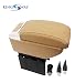 Kingsway Premium Car Arm Rest with USB Ports, Glass Holder and Ashtray for Hyundai Accent (Beige Color, Plastic) RS.2099.00