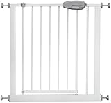 IB-Style – Treppenschutzgitter „Megane“ weiss/grau 74 – 143 cm | 12 Varianten wählbar | Klemmgitter Treppengitter Türgitter | ohne bohren | Bef. Am Geländer | öffnet wie ein Türchen | Spannbreite 116 – 129 cm - 3