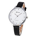 Chenang Damen Analog Quarz Armbanduhr,Ultra-flach Quarzuhr Mode Armbanduhr flach Slim Uhr Retro Quarzuhr Wasserfestes Uhr Ø38mm
