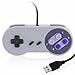 Produktbild CSL - USB SNES Gamepad/Controller für PC / Notebook / Tablet | Retro-Design | grau