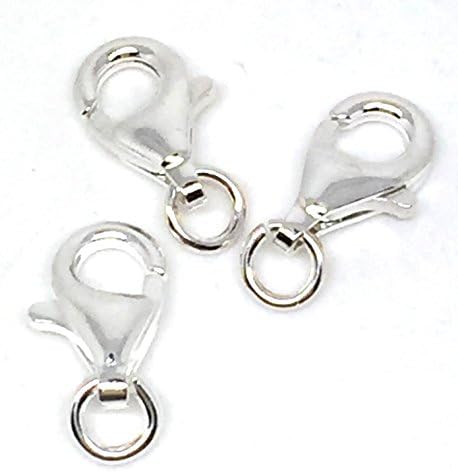 Sterling Silver Lobster Claw Clasp 10 mm x 6 mm 3 DIY