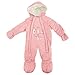 Baby Boys/Girls Bear And Friends Shell Hooded Winter Snowsuit/Romper With Mittens And Feet (6-9 Months) (Pink)