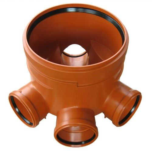 Preisvergleich Produktbild KG Abwasserschacht DN400 Schachtboden 3x160 / 1x160