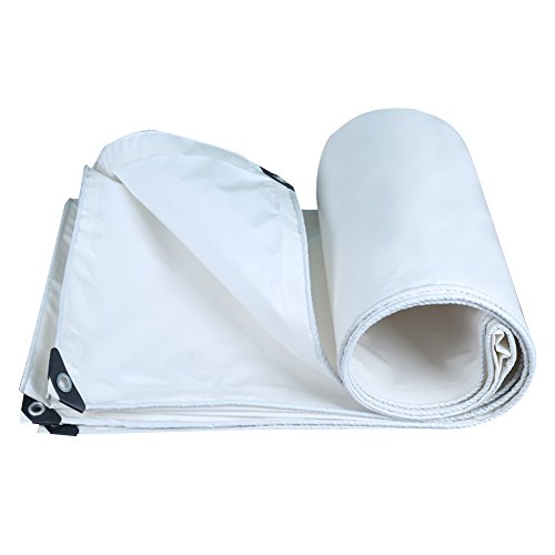 Preisvergleich Produktbild QIANGDA Zeltplanen Markisen Plane Gewebeplane Draussen Wasserdicht Gartenarbeit Sonnenschutz Stoff Winddicht Staubdicht Verschleißfest Anti-Oxidation, Dicke 0,35 Mm, 350 G / M², 11 Größenoptionen Bootsplane Allzweckplane ( Farbe : Weiß , größe : 2x1.5M )