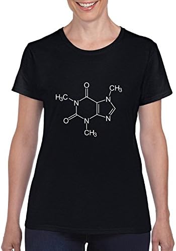 Caffeine Molecule - Science Coffee Ladies T-Shirt