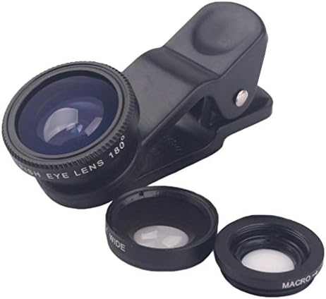Cell Phone Lens Kit: Best Camera Universal Clip-On 3 In 1 Lens Pack. Fish Eye/ Macro/ Wide Angle For iPhone 7, 6, 6 Plus + 5, 5S, 5C, 4S/ iPad, Air, 3, 4, iPod Touch 4, 5/ Samsung Galaxy S6, S5, Note 4 5