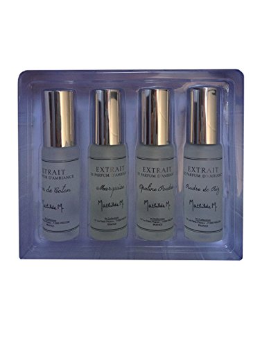 Mathilde M. Geschenkset 4 Raumsprays Fleur de coton, Marquise, Opaline poudrée, Poudre de Riz - 2