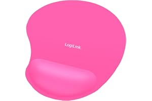 LogiLink ID0027P Tapis de souris avec repose-poignets Rose