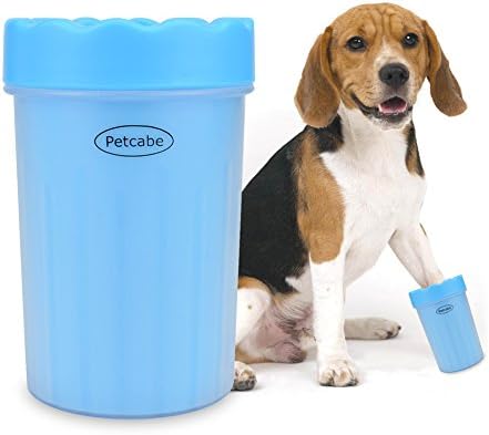 Petcabe Portable Dog Paw Cleaner Pet Cleaning Brush Cup Dog Foot Cleaner (Medium)