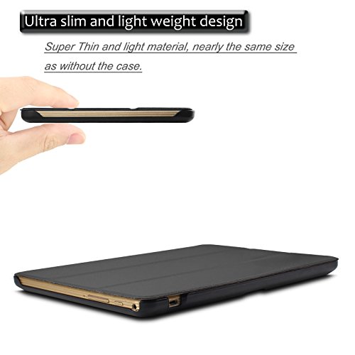 Xido Z90 / ACEPAD A96 10 Zoll (9.6″) Hülle Case- Infiland Ultra Dünn Tri-Fold Muschel PU Leder Schlank Superleicht Ständer Shell Cover Schutzhülle Etui Tasche für 9.6″ Android Tablet-PC Inklusive XIDO Z90 10 Zoll (9.6″) Tablet Pc, ACEPAD A96 10 Zoll (9.6″) Tablet PC, Artizlee 10 Zoll (9.6″) Tablet PC ATL-26(Überprüfen Sie bitte die Details der kompatibelen Tablet-Modell-Liste in Produktbeschreibung)(Schwarz) - 6