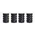 Produktbild Luckiests 4PCS / Set Auto-Qualitäts-Aluminiumlegierung Metall schwarz Reifenfelgenventil Air Port Staubschutz Vorbauten Caps