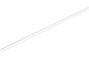 sourcing map Acrylic Pipe Clear Rigid Round Plastic Tube 1mm ID 3mm(1/8 inch) OD 10" for Lamps and Lanterns, Water Cooling System