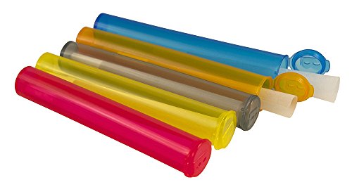 10x Buddies Zigaretten- / Joint-Hülle bunt KingSize 110mm Clipdeckel wasserdicht geruchsdicht Jointhülle Jointtube - 2