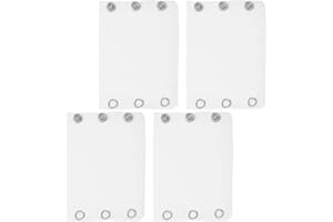 Homoyoyo Baby Bodysuit Extenders 4Pcs Dual-Layer Snap Button Extensions for Infant Jumpsuits Lightweight and Comfortable for Boys and Girls 4.13 X 3.14 Inches