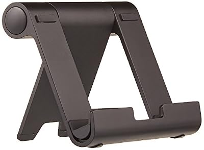 AmazonBasics Support ajustable et portable pour tablette, liseuse et smartphone Noir