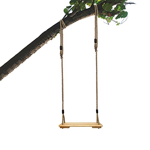 Pellor Wooden Swing Seat Indoor and Outdoor Hanging Seat Max Load 150KG (Rope Max: 210cm, burlywood) reviews Pellor Wooden Swing Seat Indoor and Outdoor Hanging Seat Max Load 150KG (Rope Max: 210cm, burlywood)