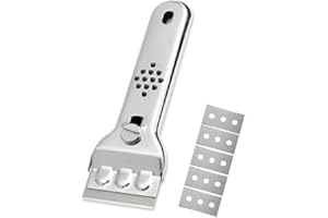 TOPEST Oven & Hob Cleaning Tool Non-Scratch +5 Spares- Multi-purpose Cleaner - Removes Burnt-on Food, Grease & Grime, Paint stains, Stickers Etc.