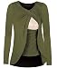 Produktbild Swallowuk Damen Schwanger T-Shirt Umstandsmode Stillshirt Umstandsshirt Mutterschaft Umstandstop (XL, Grün)