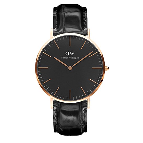 Daniel Wellington Unisex-Armbanduhr CLASSIC BLACK Analog Quarz Leder DW00100129 Daniel Wellington Unisex-Armbanduhr CLASSIC BLACK Analog Quarz Leder DW00100129