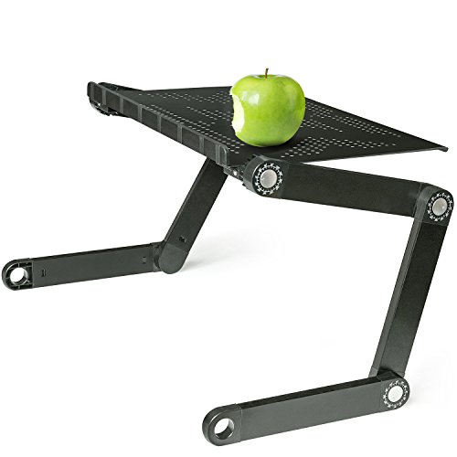 Wonder Worker Newton Ergonomisch Laptoptisch Ausklappbare Ebenen Leichte Aluminium Schwarz - 7