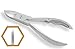 Blizzard Podiatry 4-Pcs Patient Use Instrument Set - Chiropody Toe Nail Clipper Nipper, Foot Rasp, Corn Cutter Shaver, Replacement Blade Kit - Stainless Steel Pedicure Plier - CE Approved Foot Care Tools