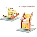Produktbild 2 in 1 Schaukelpferd and Kinder Esszimmerstuhl, Hochstuhl Natur Safty Kinder Esstisch und Stühle Multifunktions Schaukelspielzeug Schaukelmotorrad mit Licht und Musik für 12-36 Monate Baby/ Kinder