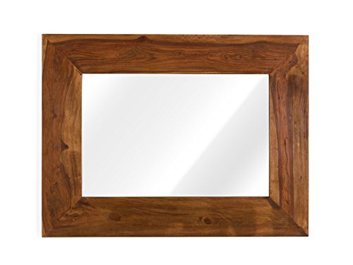 massivum Spiegel Cubus 120x90x3 cm Palisander braun gewachst - 5