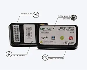 MotoModz-SIMTAC KTM Duke / RC 390 (Till 2019)| Duke 250 (Till 2018)| Duke 200 (Till 2017)| RC 200 (Till 2017) Plug N Play 35+ Patters Hazard Module Flasher