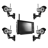 Kamera Sichtwinkel: 50° | Schutzklasse/IP Schutzgrad: IP66 | Sofort Startklar - Kameras und Monitor sind Plug&Play